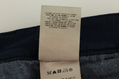 Pantalon chino élégant en coton stretch bleu GF Ferre