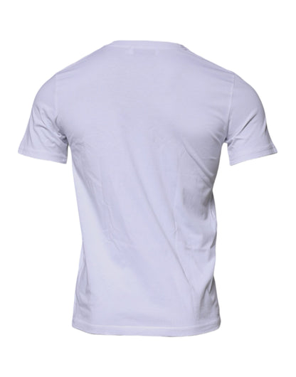 Dolce & Gabbana White DG Logo Cotton Crew Neck T-shirt by Dolce & Gabbana