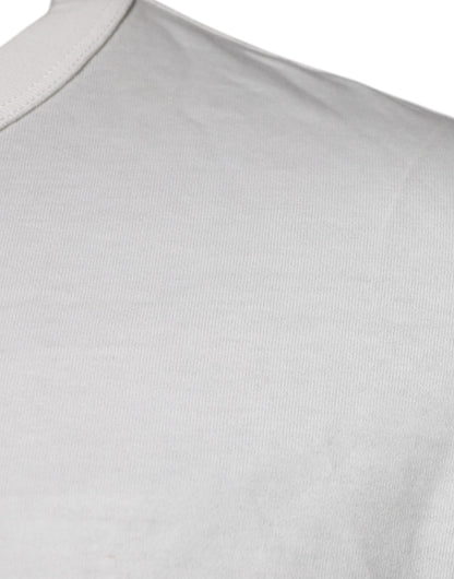 Dolce & Gabbana White DG Logo Cotton Crew Neck T-shirt by Dolce & Gabbana