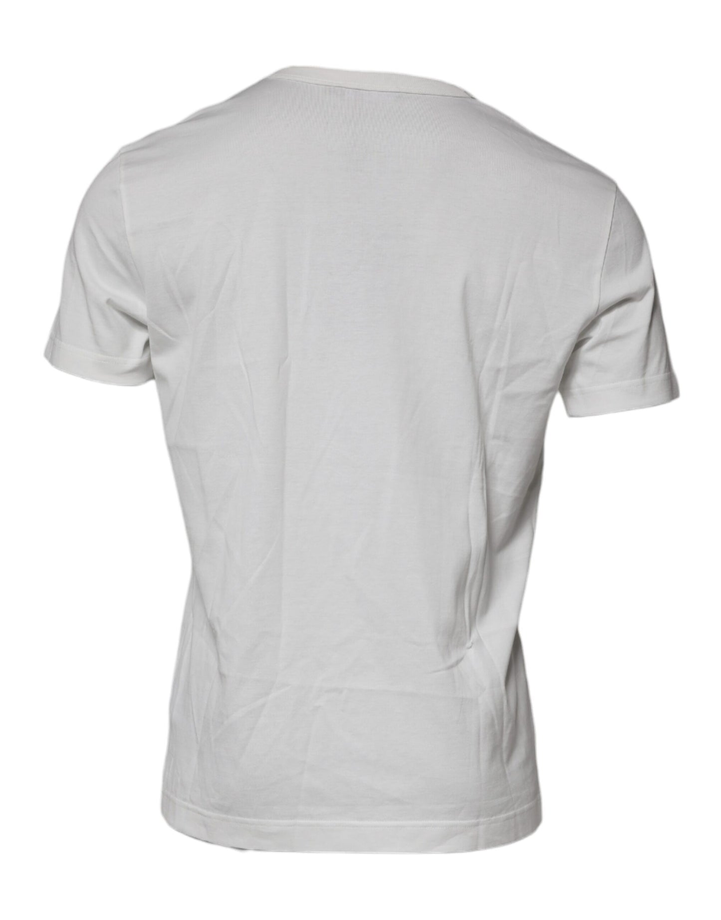 Dolce & Gabbana White DG Logo Cotton Crew Neck T-shirt by Dolce & Gabbana