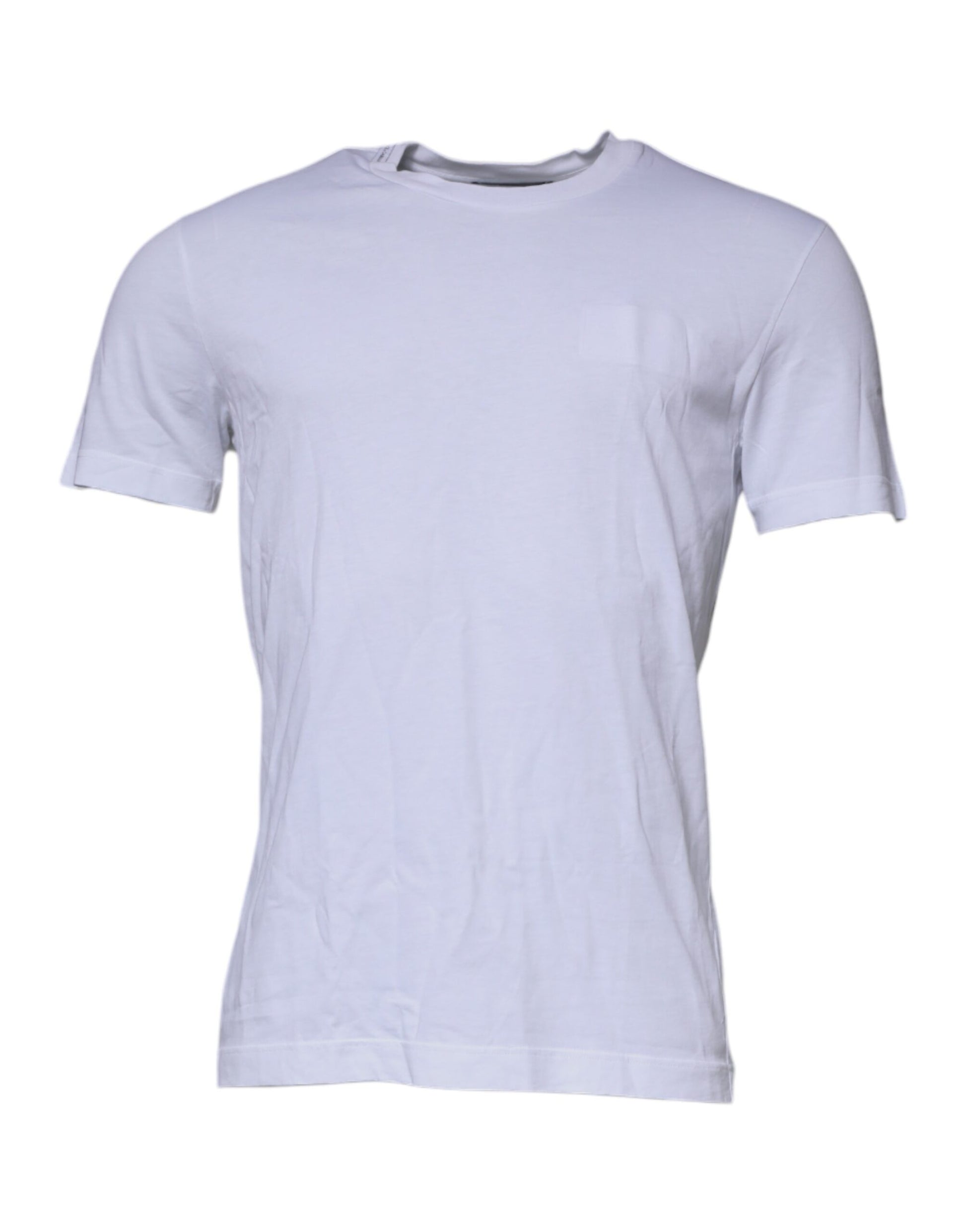 Dolce & Gabbana White DG Logo Cotton Crew Neck T-shirt by Dolce & Gabbana