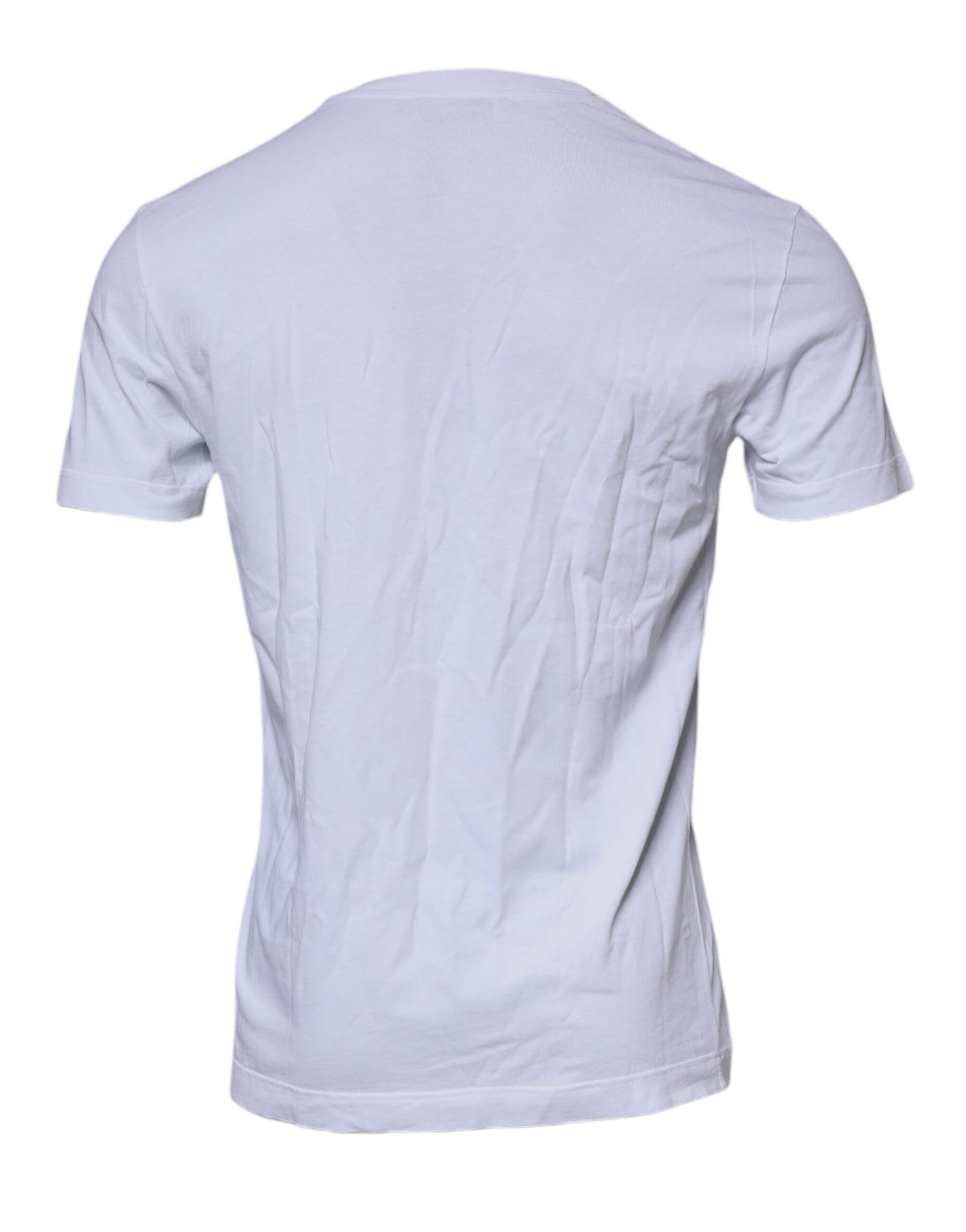 Dolce & Gabbana White DG Logo Cotton Crew Neck T-shirt by Dolce & Gabbana