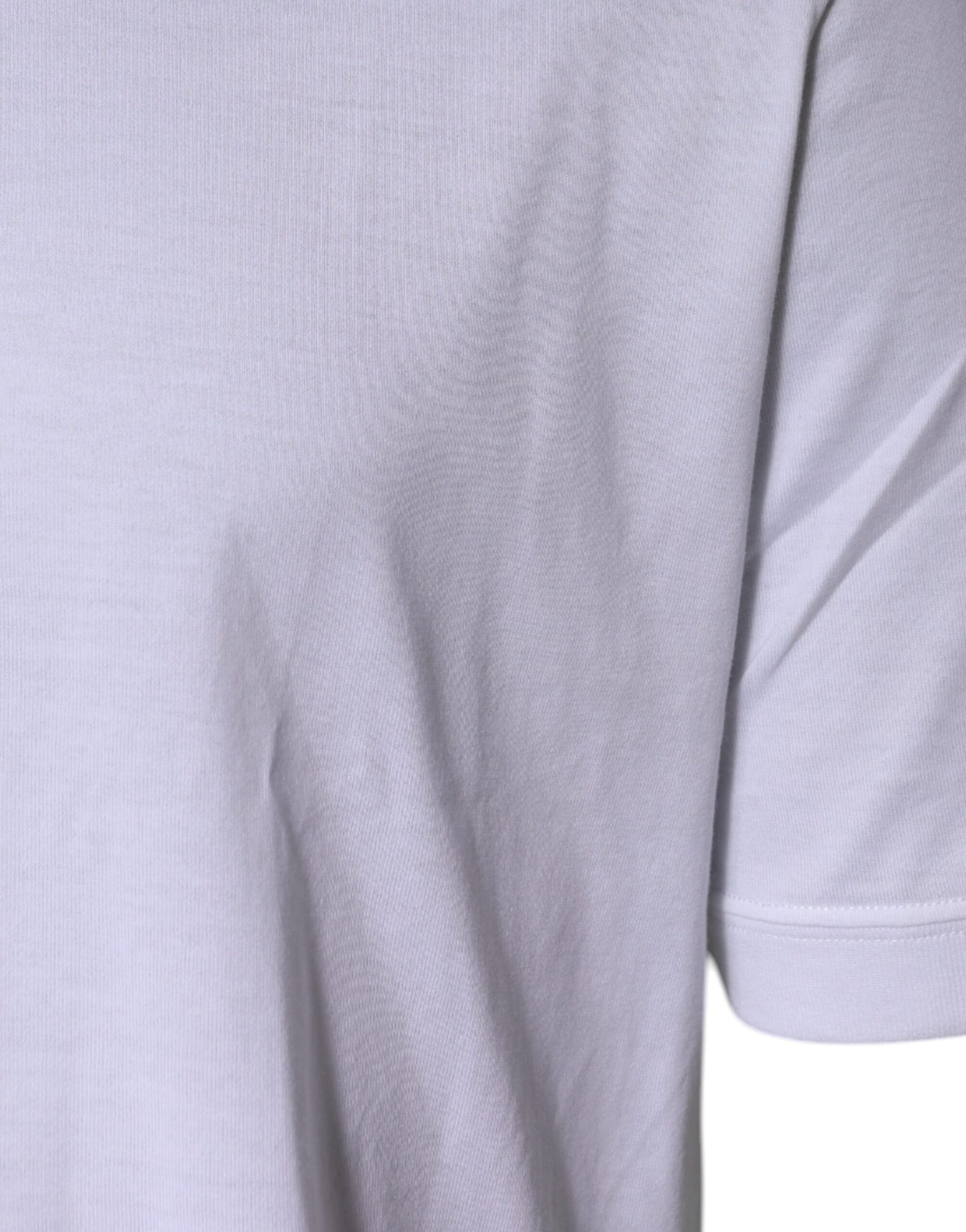Dolce & Gabbana White Cotton Crew Neck Short Sleeves T-shirt by Dolce & Gabbana