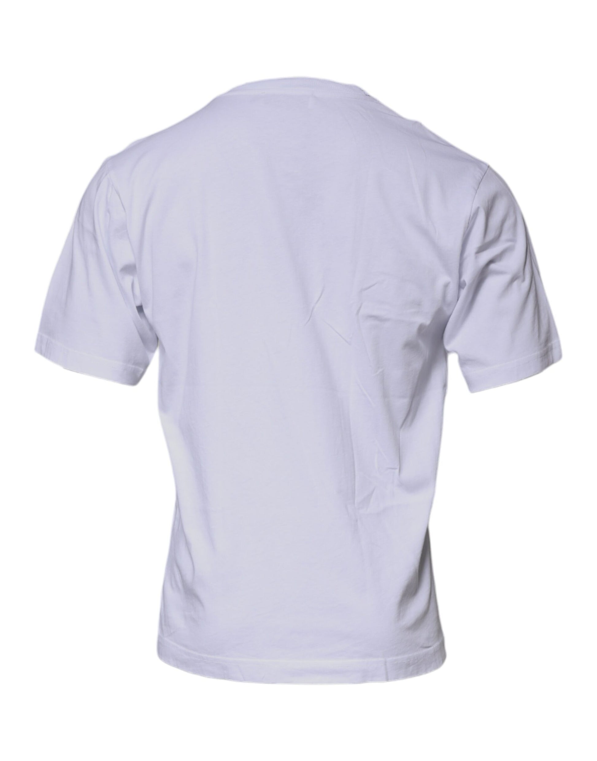 Dolce & Gabbana White DG Logo Cotton Crew Neck T-shirt by Dolce & Gabbana