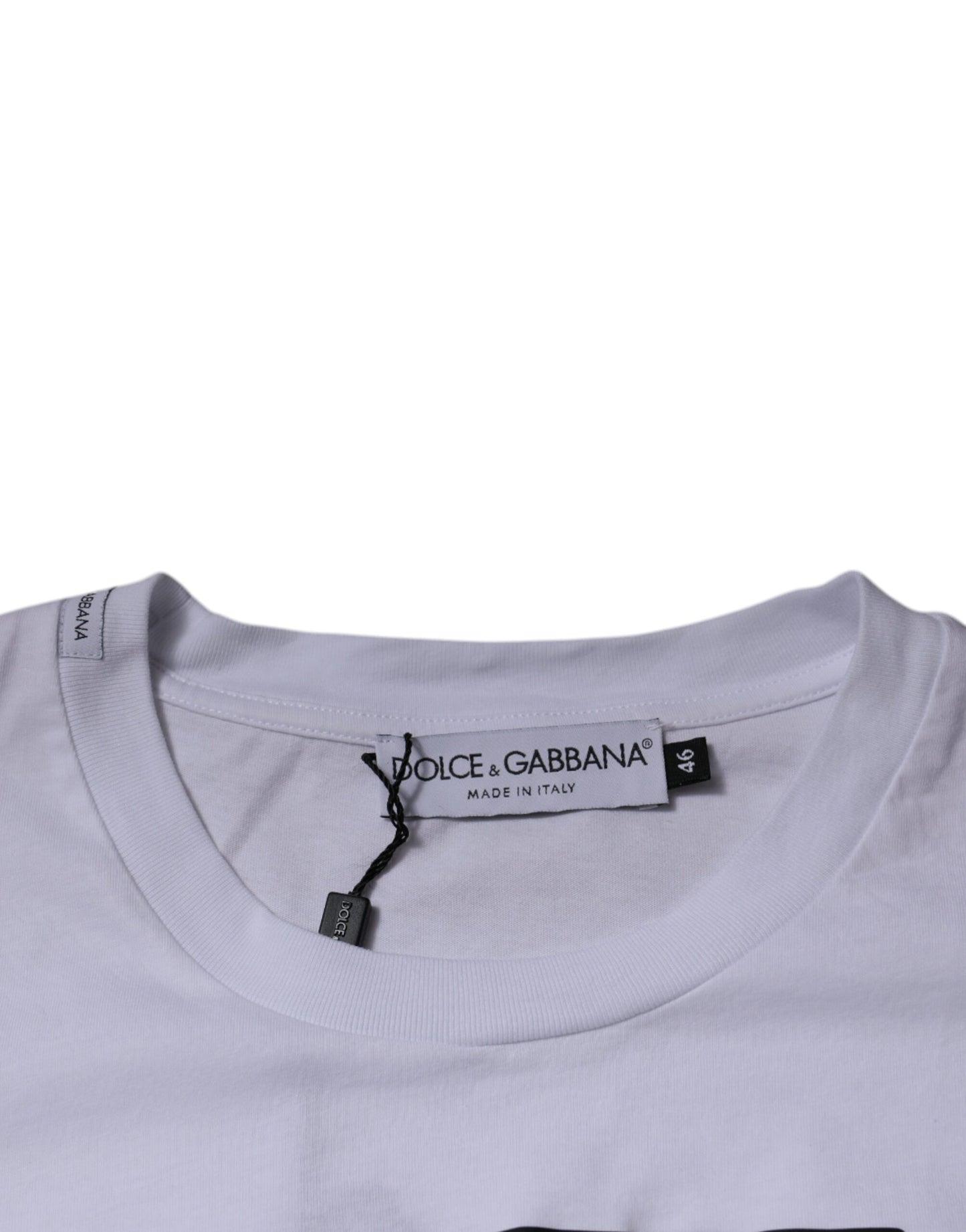 Dolce & Gabbana White DG Logo Cotton Crew Neck T-shirt by Dolce & Gabbana