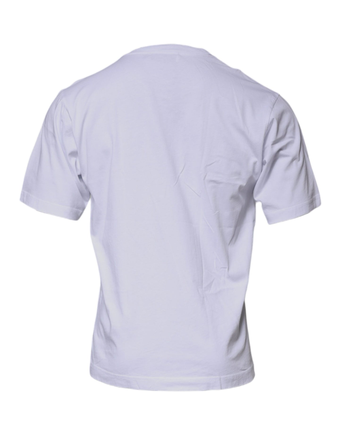 Dolce & Gabbana White DG Logo Cotton Crew Neck T-shirt by Dolce & Gabbana
