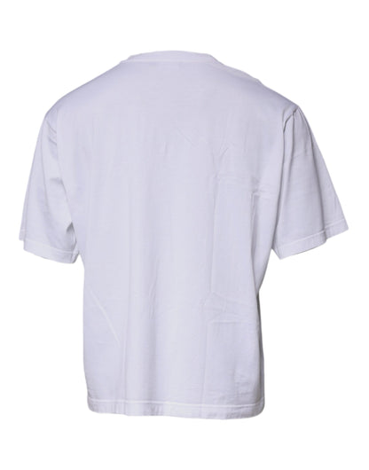 Dolce & Gabbana White DG Logo Crew Neck Short Sleeve T-shirt by Dolce & Gabbana