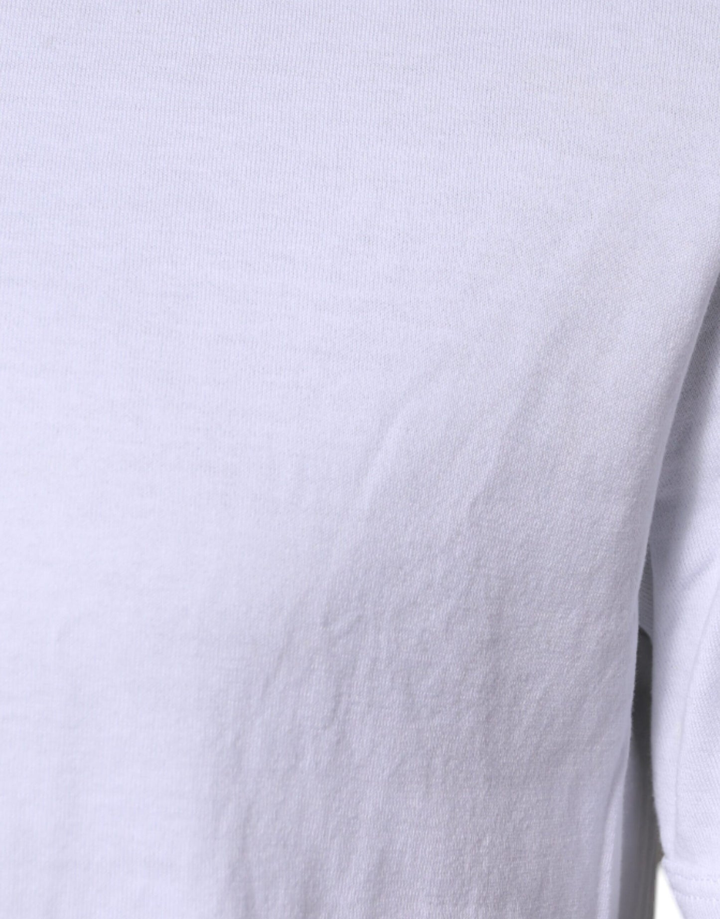 Dolce & Gabbana White Cotton Logo Crew Neck Short Sleeves T-shirt by Dolce & Gabbana