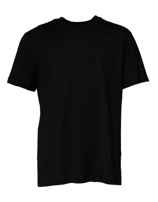 Dolce & Gabbana Black Crew Neck Short Sleeve T-shirt by Dolce & Gabbana