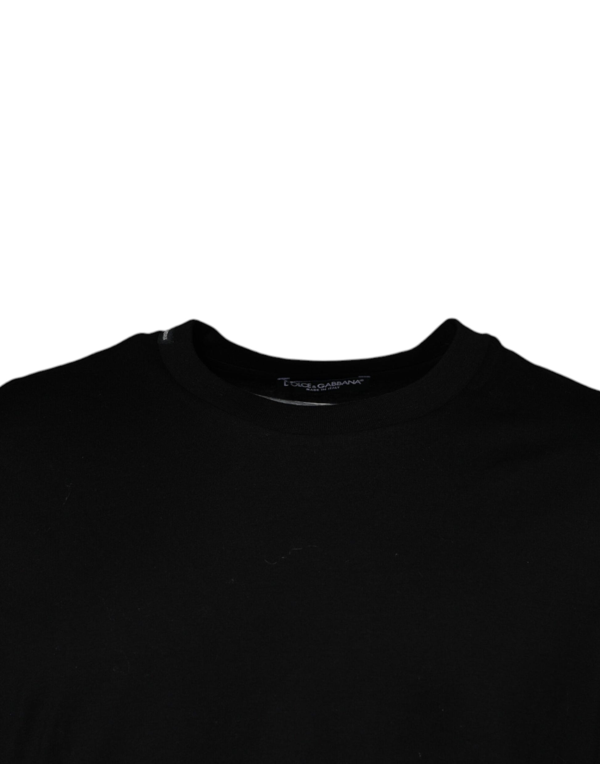 Dolce & Gabbana Black Crew Neck Short Sleeve T-shirt by Dolce & Gabbana