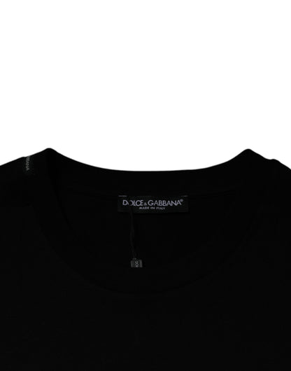 Dolce & Gabbana Black Crew Neck Short Sleeve T-shirt by Dolce & Gabbana