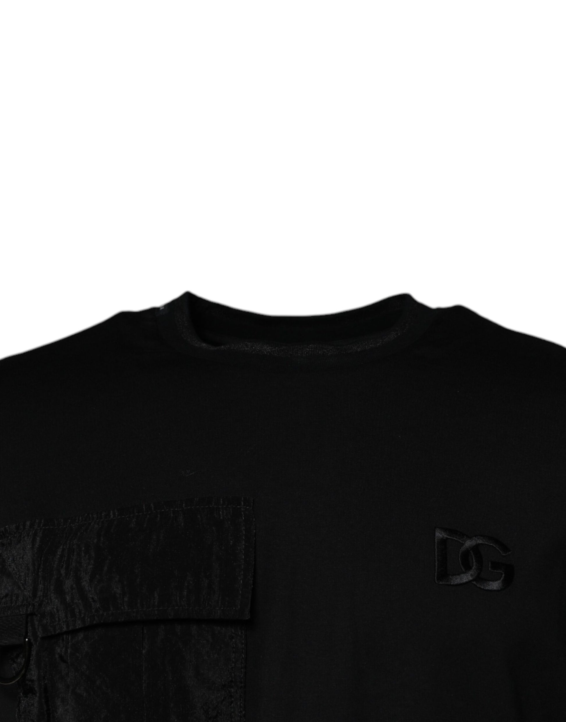 Dolce & Gabbana Black Crew Neck Short Sleeve T-shirt by Dolce & Gabbana