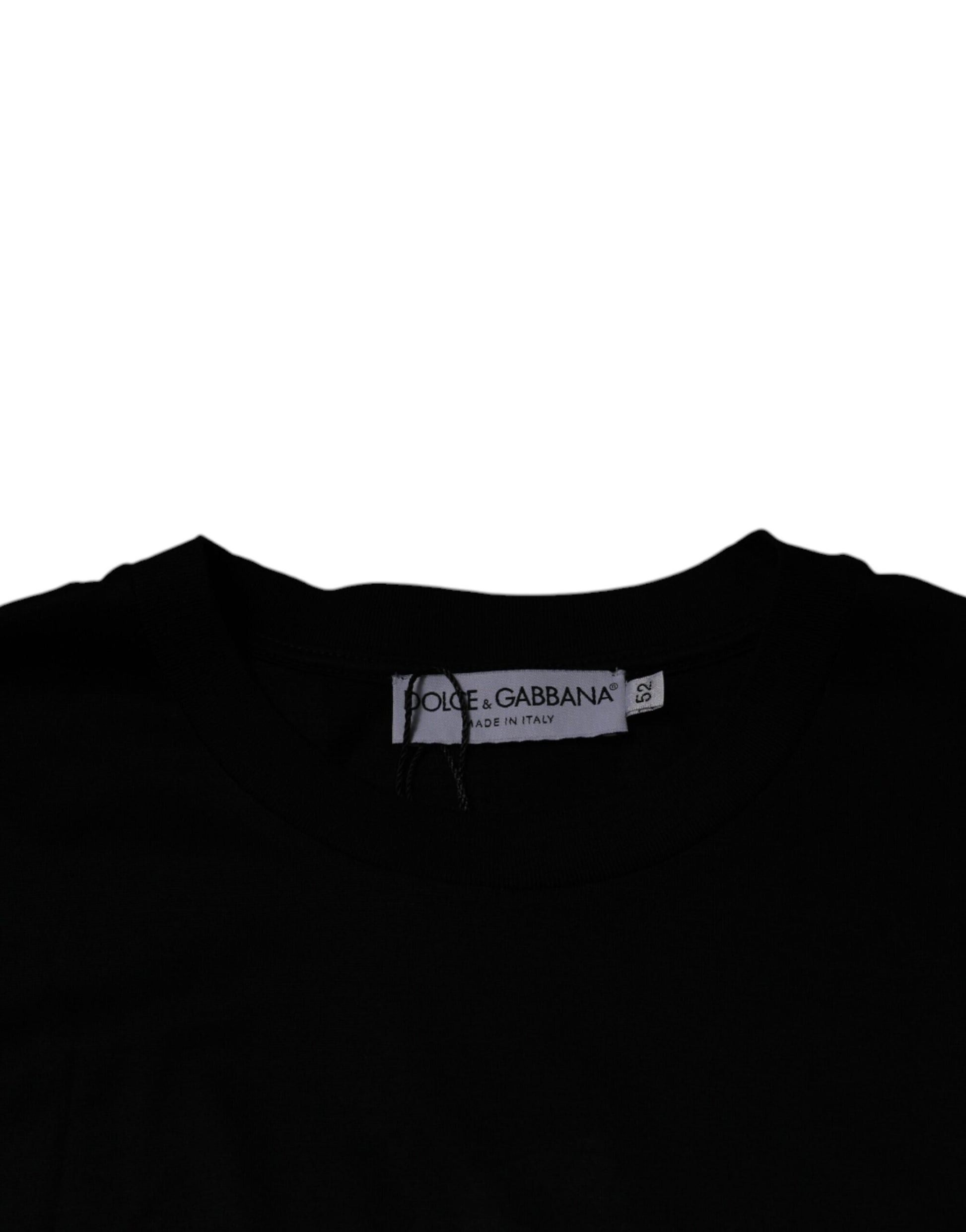 Dolce & Gabbana Black Crew Neck Short Sleeve T-shirt by Dolce & Gabbana
