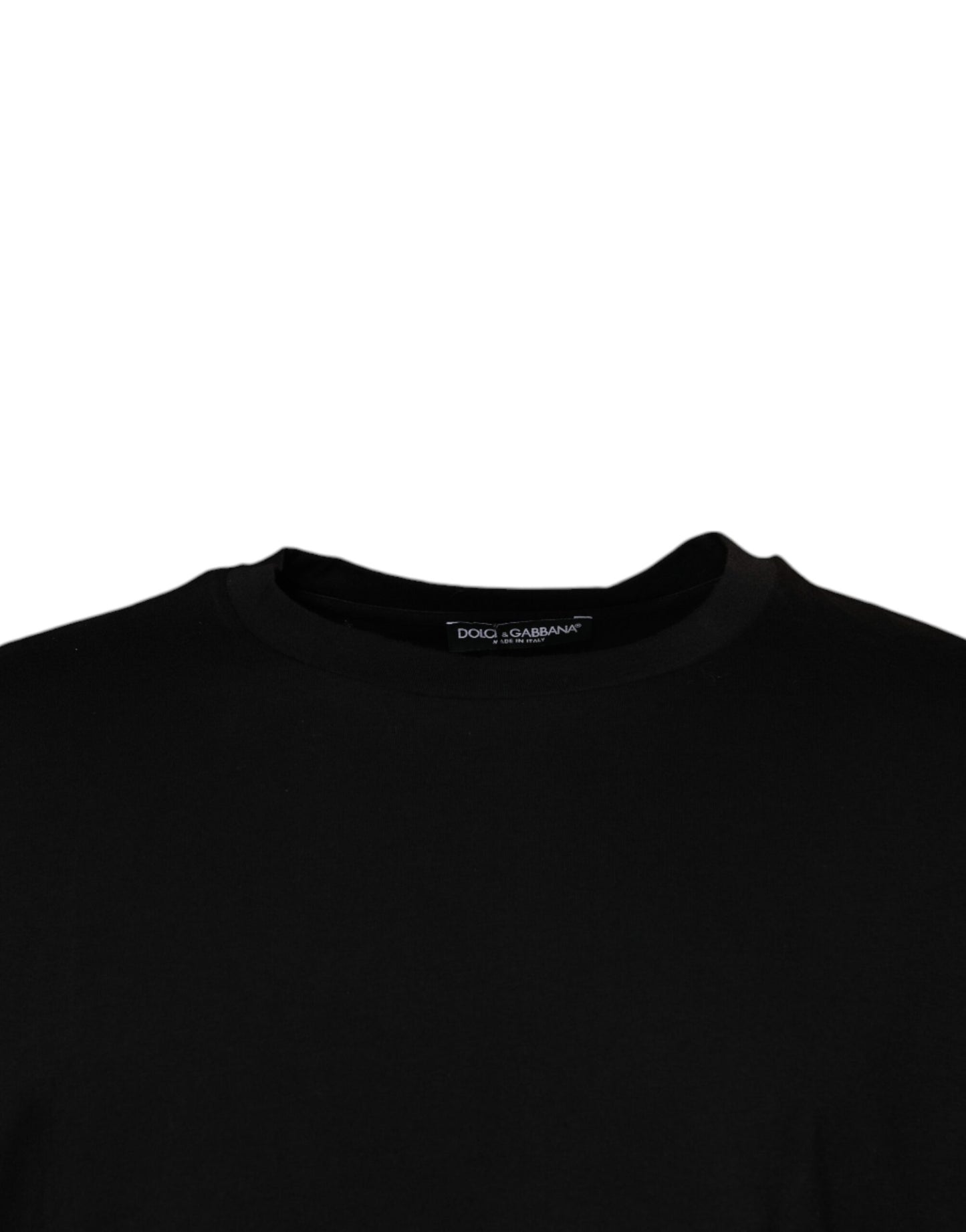 Dolce & Gabbana Black Crew Neck Short Sleeve T-shirt by Dolce & Gabbana