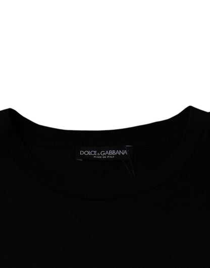 Dolce & Gabbana Black Crew Neck Short Sleeve T-shirt by Dolce & Gabbana