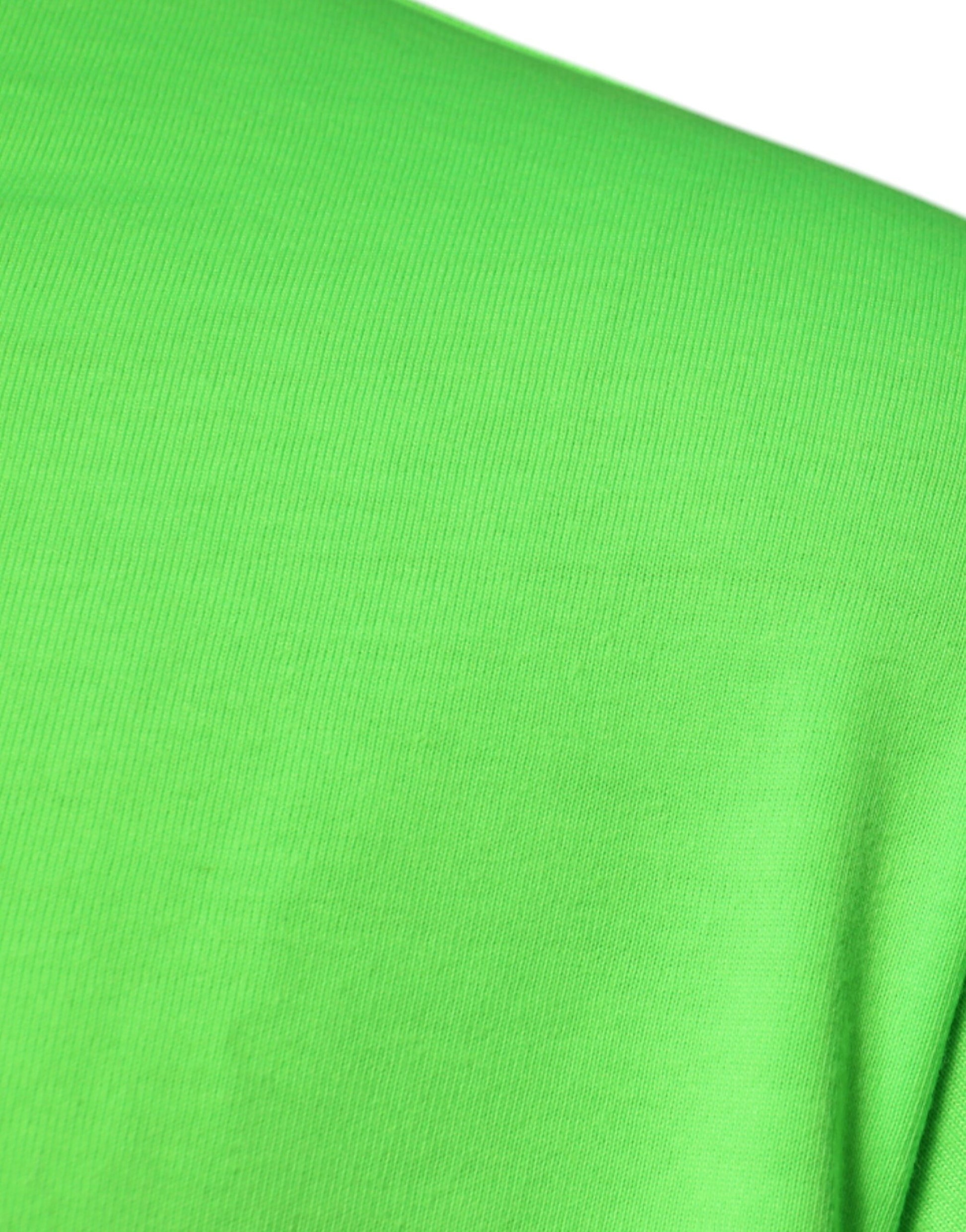 Dolce & Gabbana Green DG Logo Cotton Crew Neck T-shirt by Dolce & Gabbana