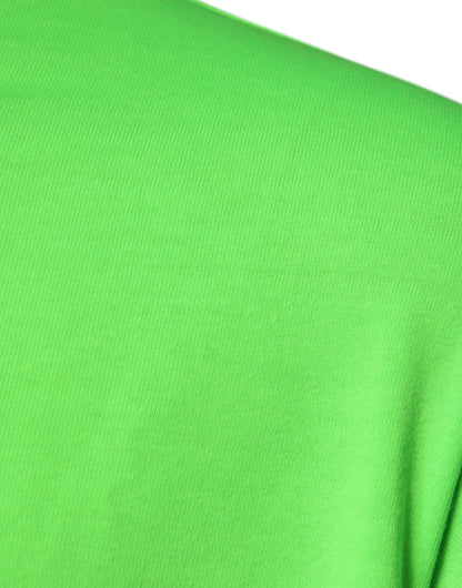 Dolce & Gabbana Green DG Logo Cotton Crew Neck T-shirt by Dolce & Gabbana