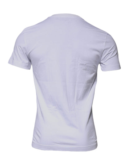 Dolce & Gabbana White DG Logo Cotton Crew Neck T-shirt by Dolce & Gabbana
