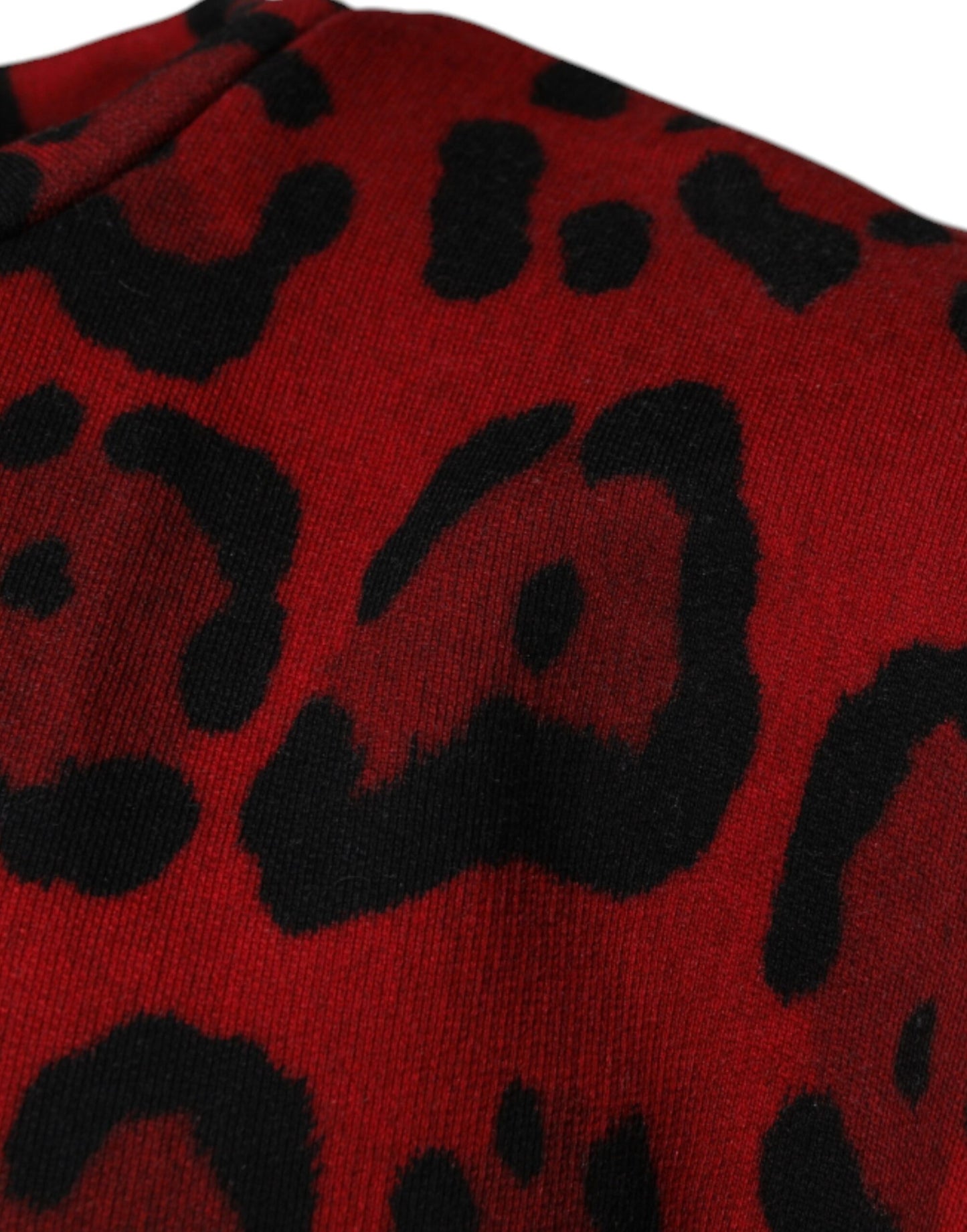 Dolce & Gabbana Red Leopard Print Cotton Sleeveless T-shirt by Dolce & Gabbana