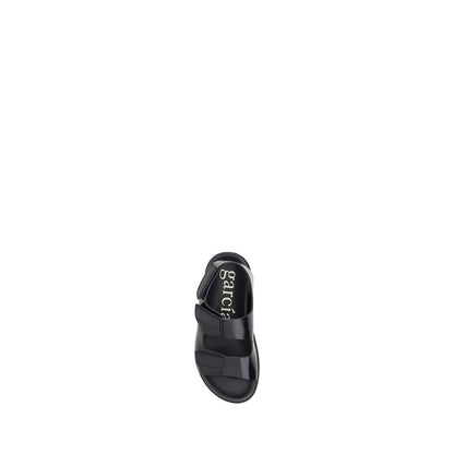 Pedro García Dinka Leather Sandals With Velcro - Brown