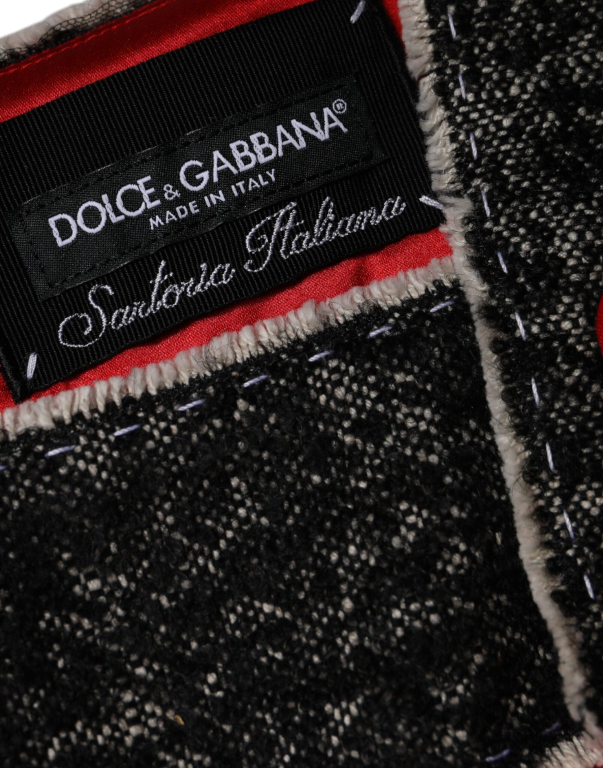 Dolce & Gabbana Red Wool Sleeveless A-line Flared Mini Dress by Dolce & Gabbana