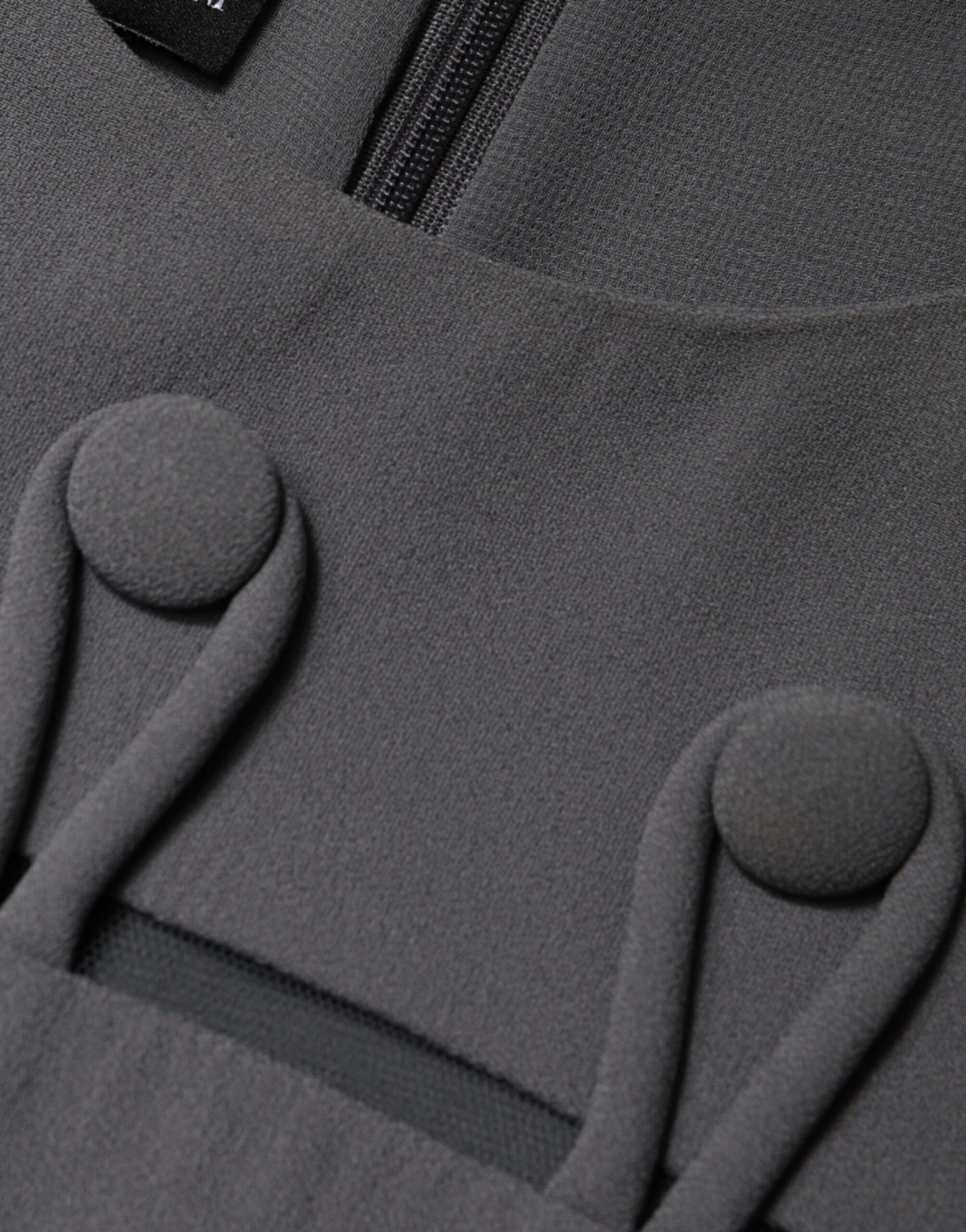 Emporio Armani Gray Round Neck Sleeveless A-line Mini Dress by Emporio Armani