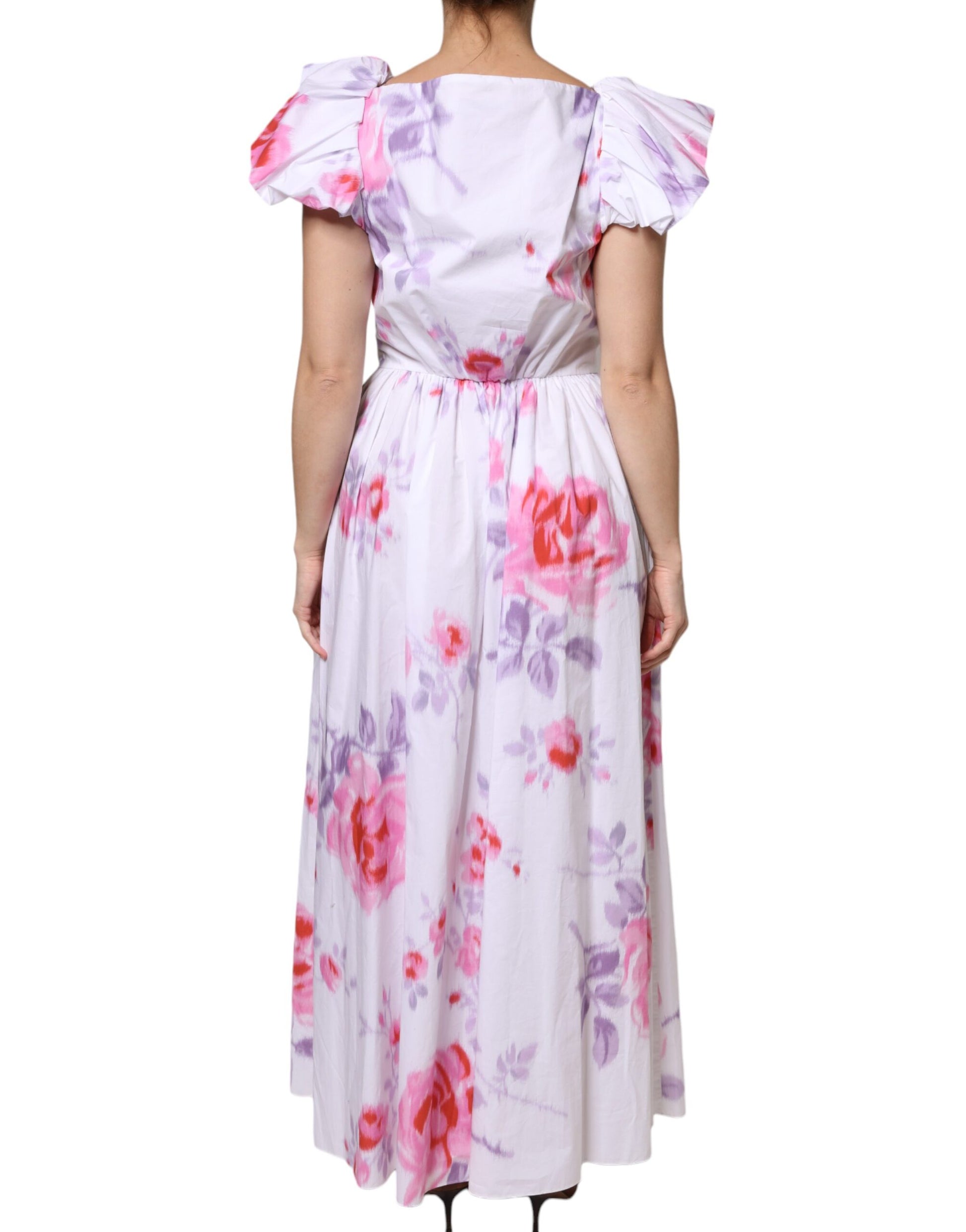 Philosophy White Floral Cotton Maxi Dress by Philosophy