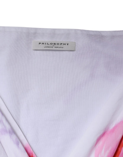 Philosophy White Floral Cotton Maxi Dress by Philosophy
