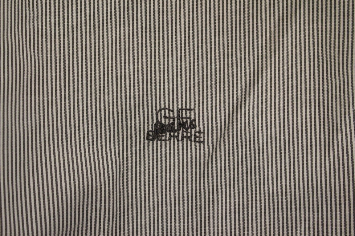 GF Ferre Gray Striped Cotton Casual Shirt by GF Ferre