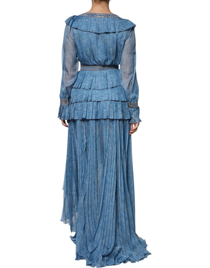 Philosophy Blue Layered Long Sleeve Dress by Philosophy