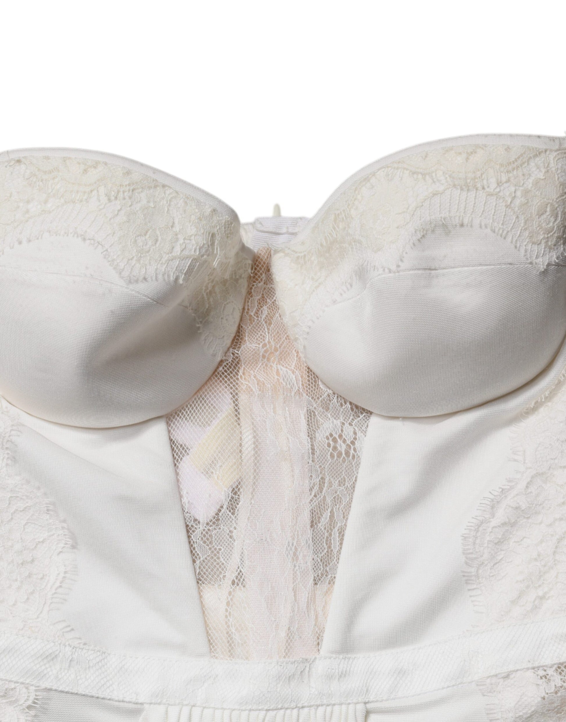 Elisabetta Franchi White Strapless Bustier Mermaid Gown Dress by Elisabetta Franchi