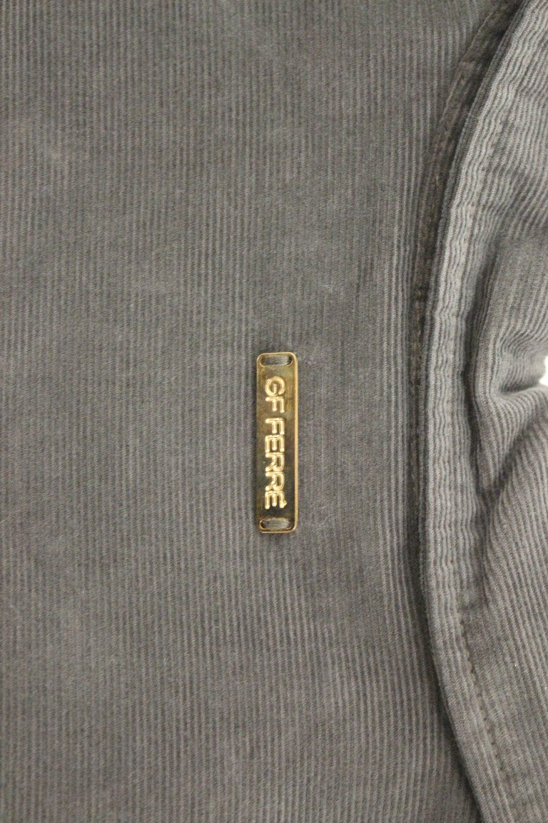 GF Ferre Green Button Front Cotton Casual Shirt by GF Ferre