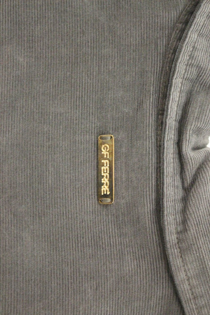 GF Ferre Green Button Front Cotton Casual Shirt by GF Ferre