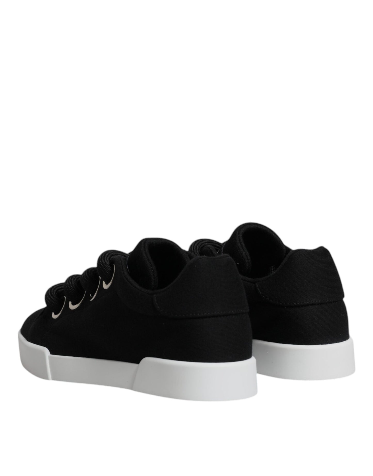 Dolce & Gabbana Black Portofino Low Top Sneakers Shoes by Dolce & Gabbana
