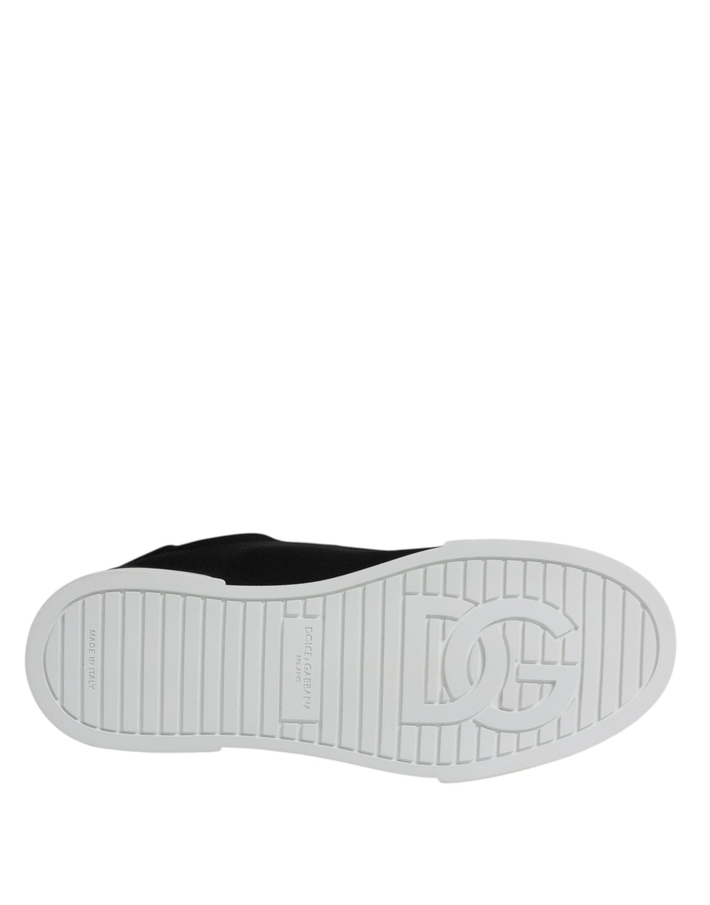 Dolce & Gabbana Black Portofino Low Top Sneakers Shoes by Dolce & Gabbana