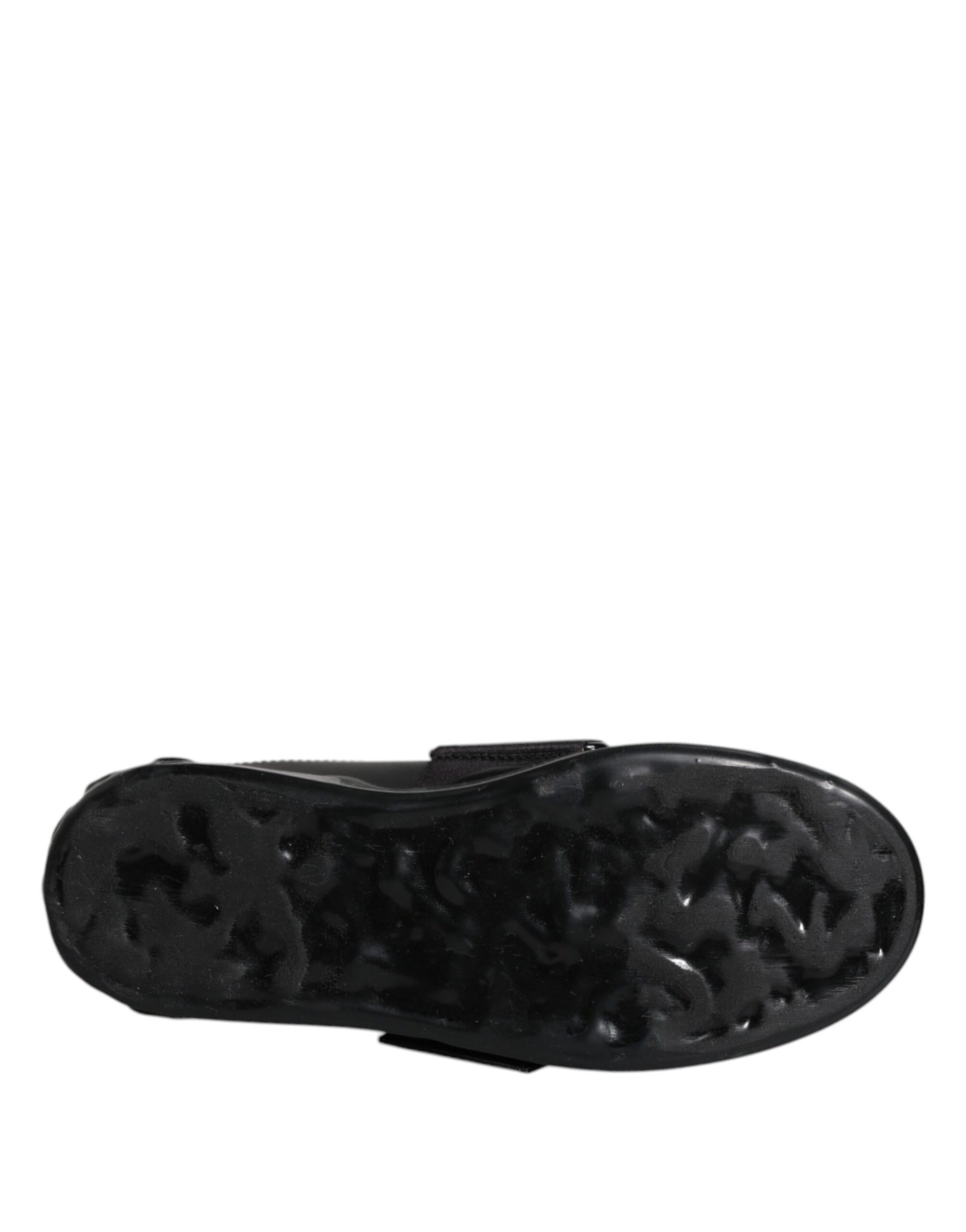 Dolce & Gabbana Black D&G AMORE Low Top Sneakers Shoes by Dolce & Gabbana