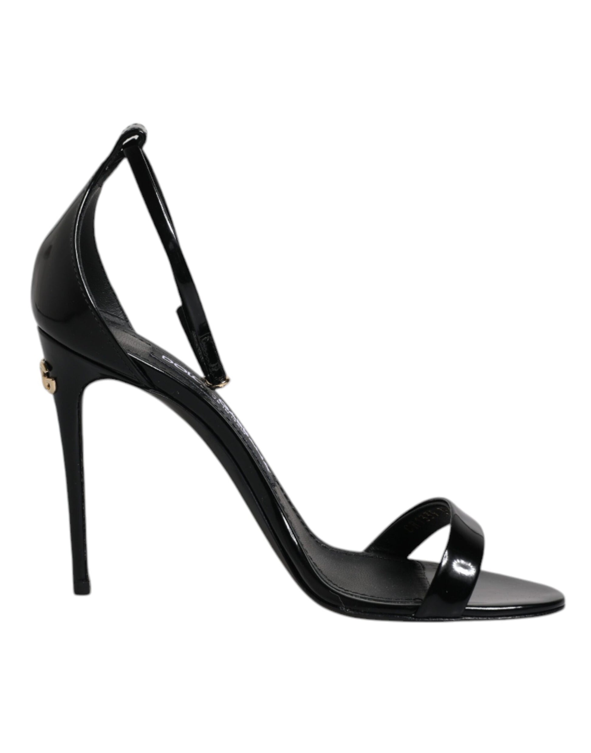 Dolce & Gabbana Black KEIRA Heels Ankle Strap Sandals Shoes by Dolce & Gabbana