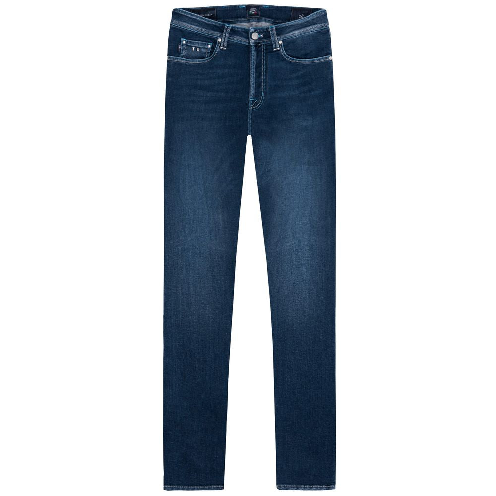 Tramarossa Blue Cotton Men's Jeans by Tramarossa