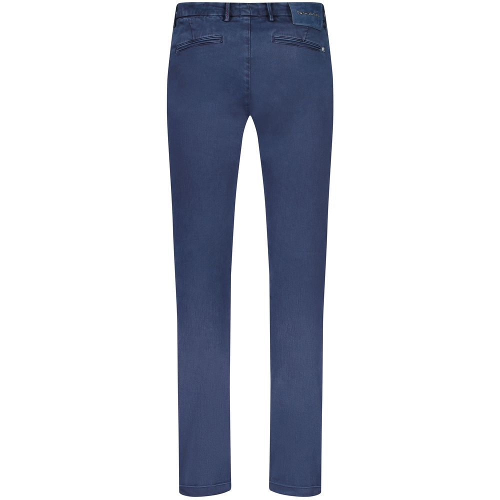 Tramarossa Blue Cotton Jeans & Pant by Tramarossa