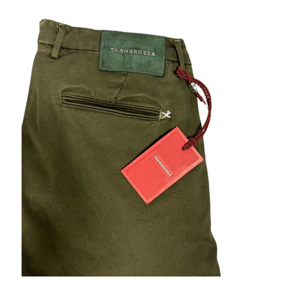 Tramarossa Green Cotton Jeans & Pant by Tramarossa
