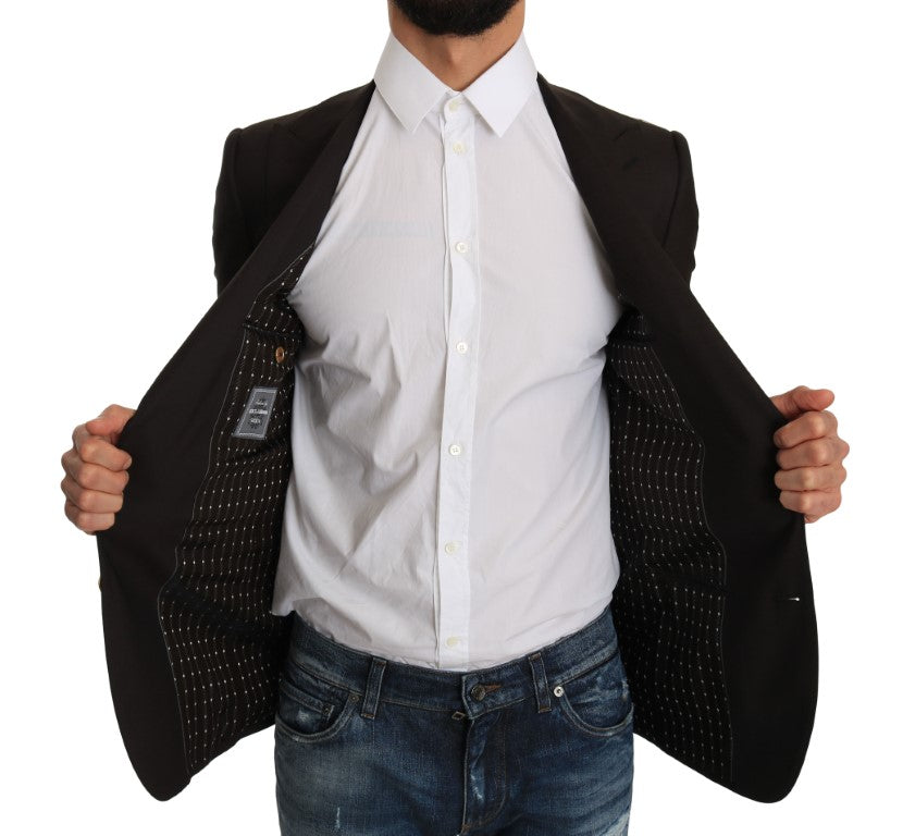 Dolce & Gabbana Brown Wool SICILIA Jacket Coat Blazer by Dolce & Gabbana