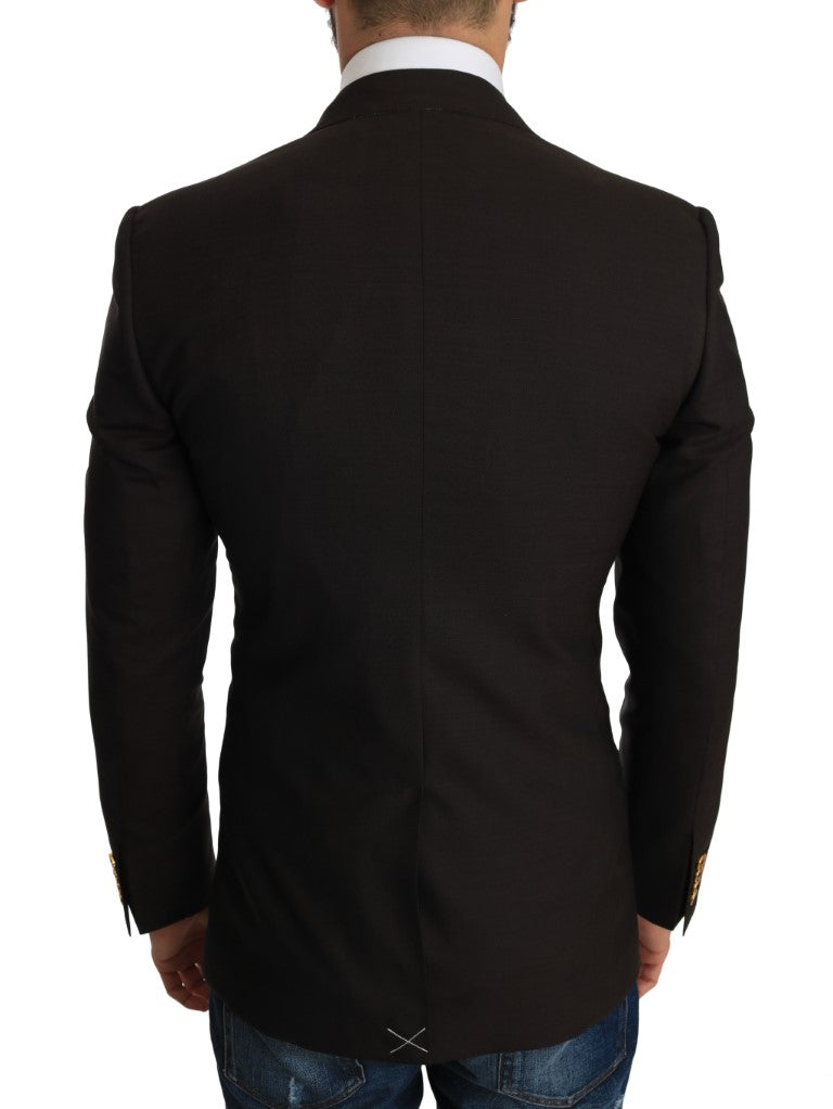 Dolce & Gabbana Brown Wool SICILIA Jacket Coat Blazer by Dolce & Gabbana