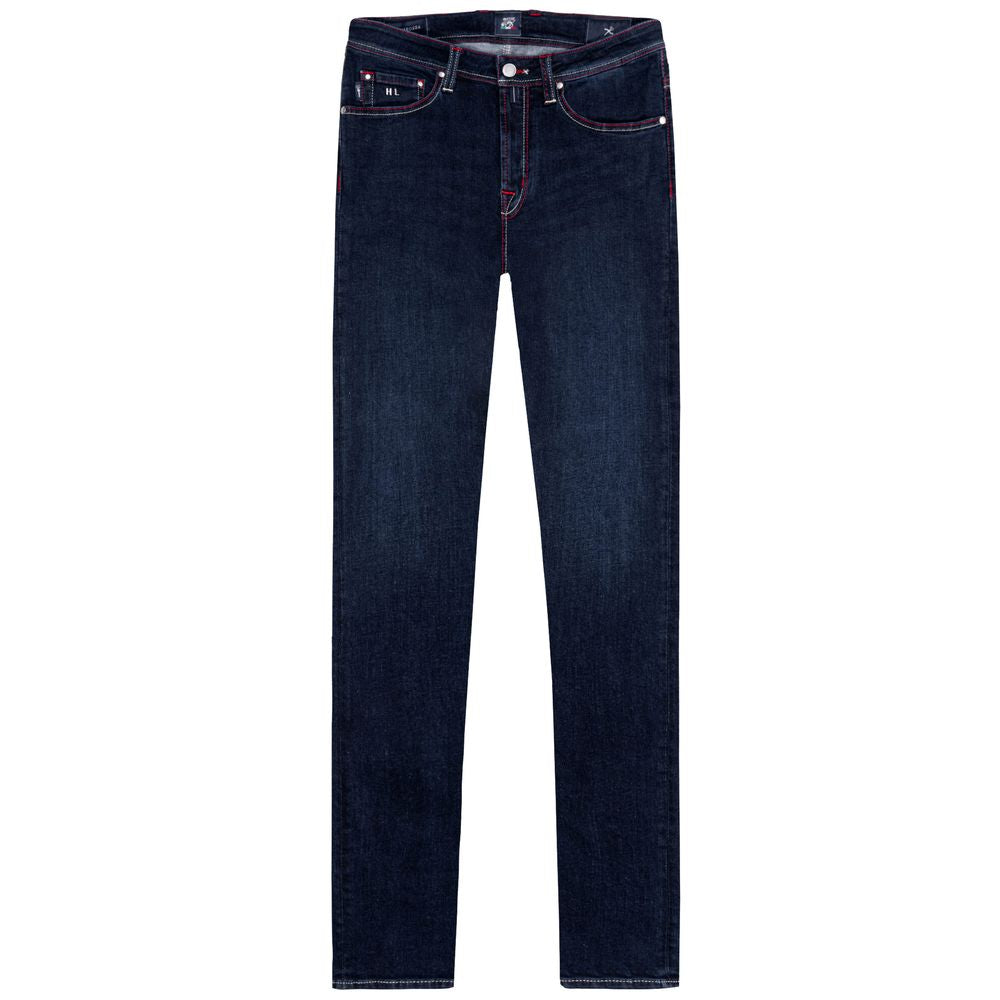 Tramarossa Blue Cotton Jeans & Pant by Tramarossa