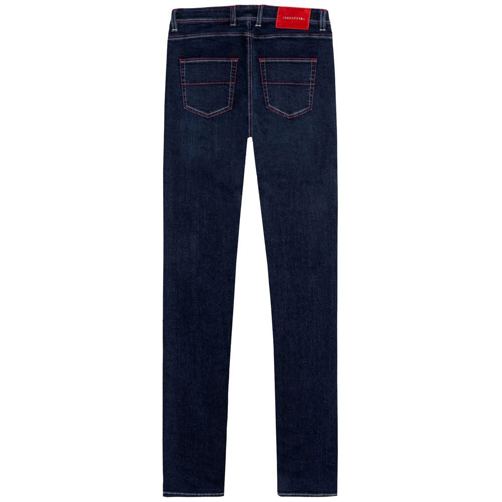 Tramarossa Blue Cotton Jeans & Pant by Tramarossa