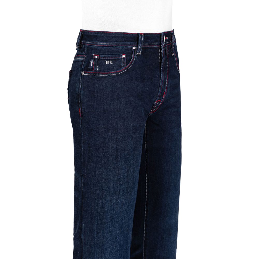 Tramarossa Blue Cotton Jeans & Pant by Tramarossa