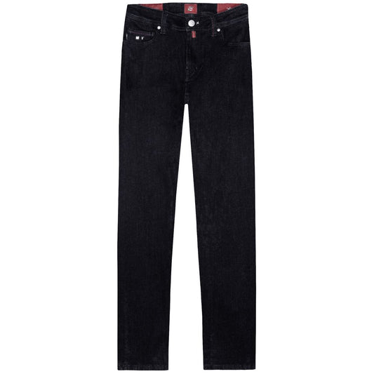 Tramarossa Black Cotton Jeans & Pant by Tramarossa