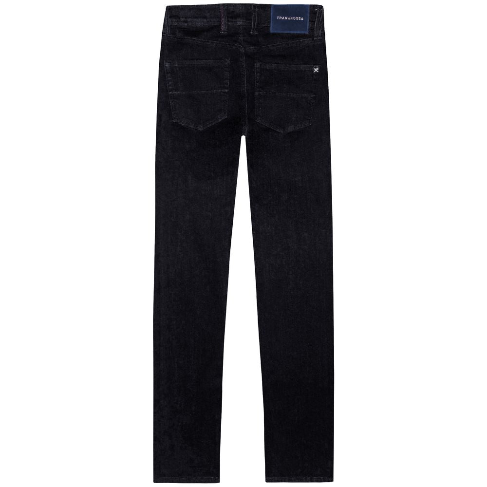 Tramarossa Black Cotton Jeans & Pant by Tramarossa