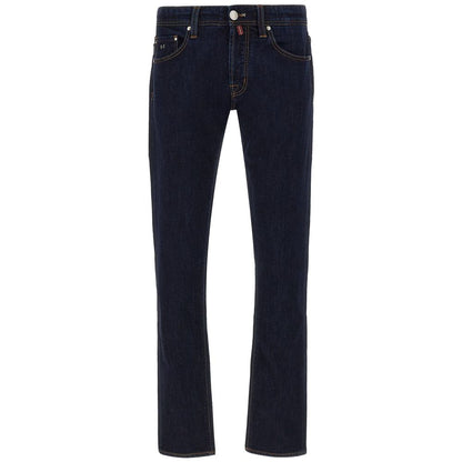 Tramarossa Blue Cotton Jeans & Pant by Tramarossa