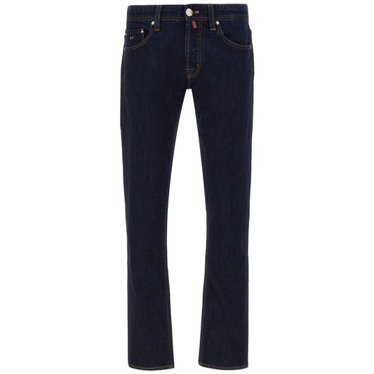 Tramarossa Blue Cotton Jeans & Pant by Tramarossa