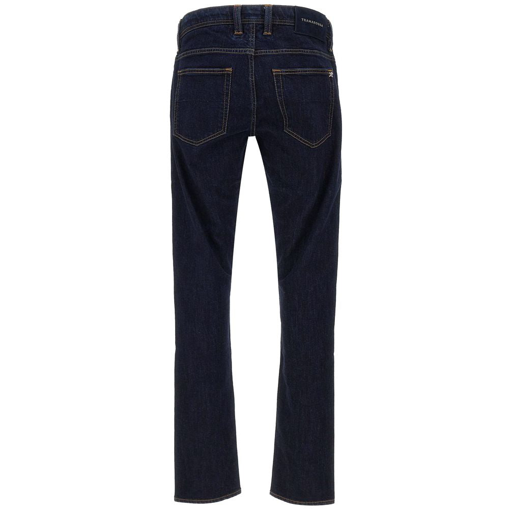Tramarossa Blue Cotton Jeans & Pant by Tramarossa